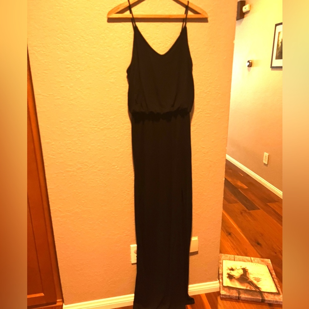 Black maxi dress